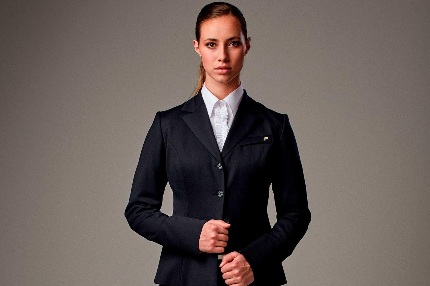 Woman in a uniform jacket
