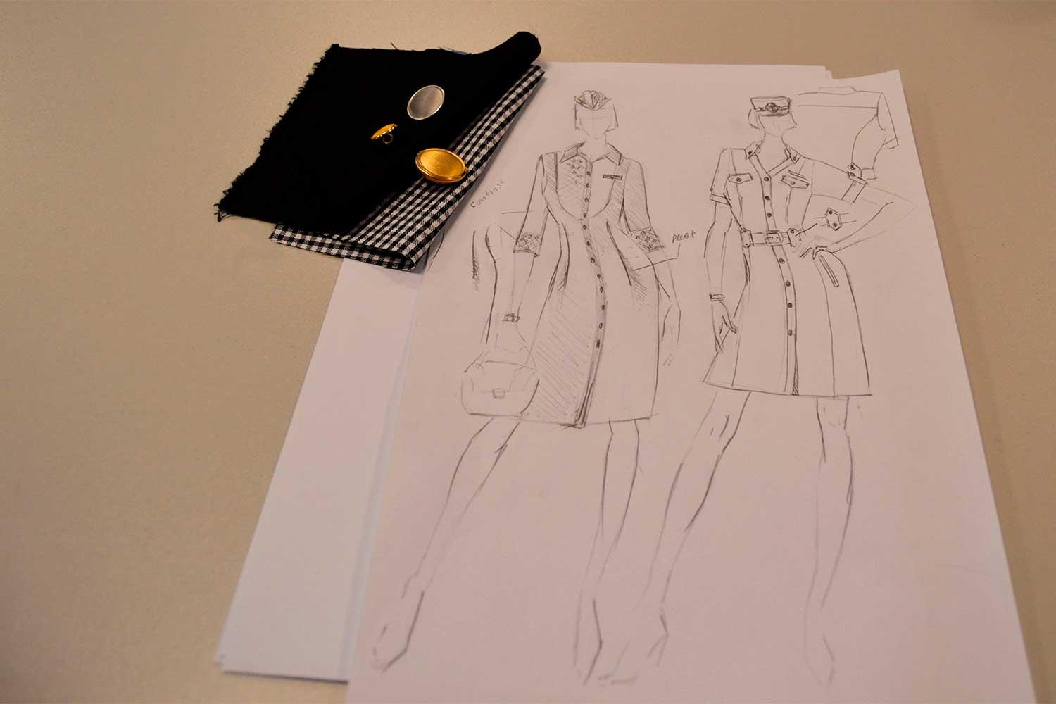 Drawing of uniform design