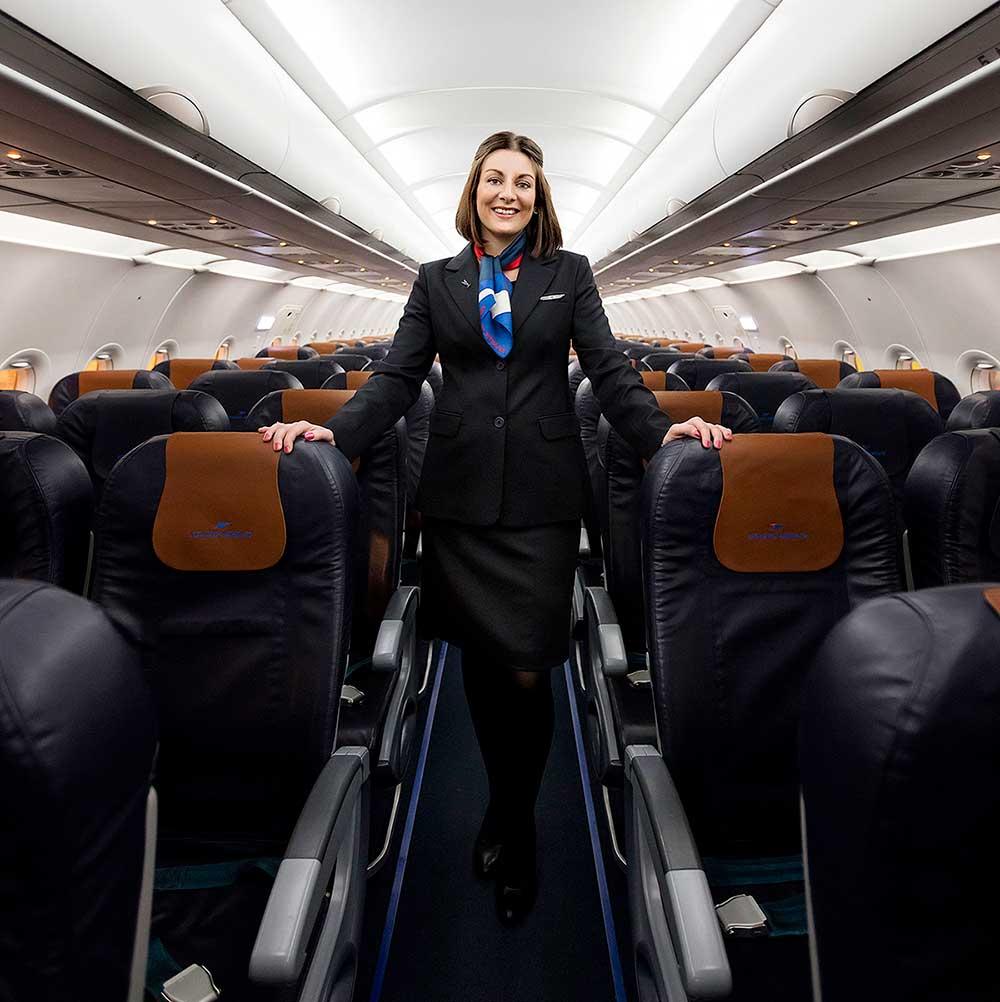 Cabin crew dress and jacket for Atlantic Airways