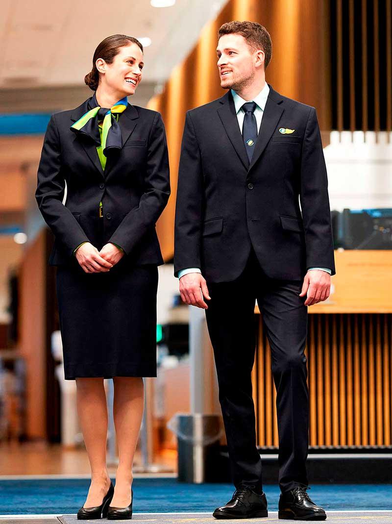 Stylish and comfortable uniforms for ground staff made by Olino