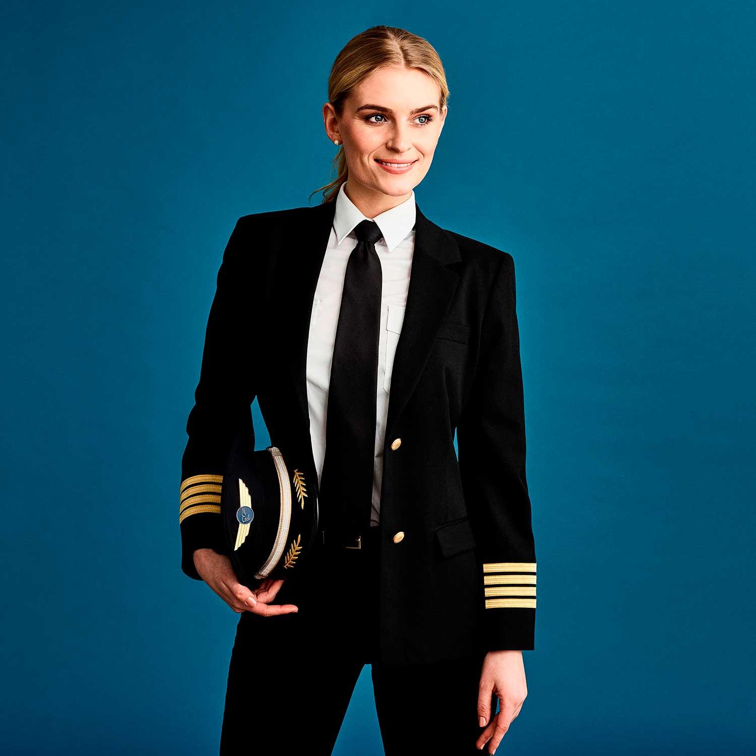 Pilot uniform for female pilots