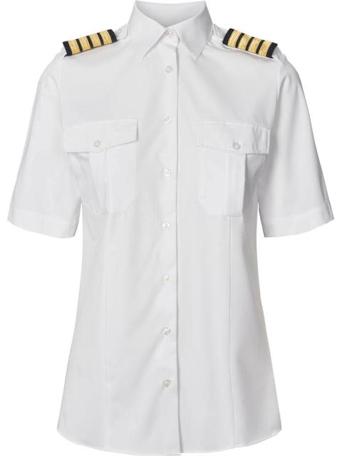 White Austin female pilot shirt S/S