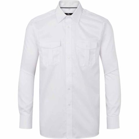 White Naples Pilot Shirt L/S