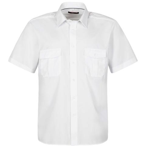 White Oslo Pilot Shirt S/S